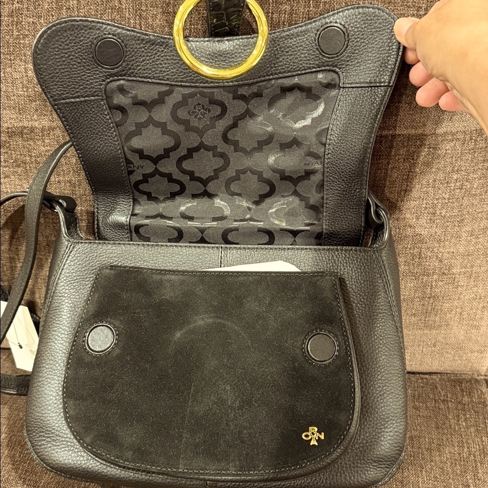 OrYany Crocodile/Suede LeatherCrossbody Bag - Picture 3 of 5